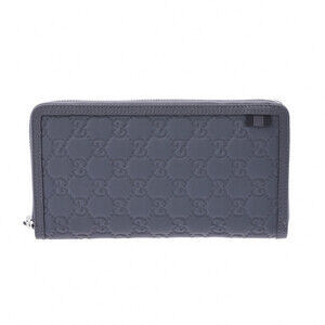 Gucci GG Gray Leather Long Wallet